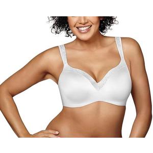 PLAYTEX Women's Secrets Coverage Underwire, Balconette T-Shirt Bra for Full Figures, Size 38G