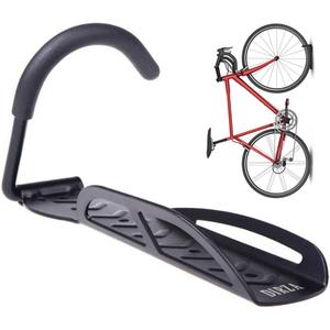 Dirza Bike Rack Garage Wall Mount Bike Hanger Storage System Vertical Bike Hook for Indoor Shed - Easily Hang/Detach - Heavy Duty Holds up to 65 lb with Screws Black