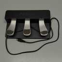 DYNWAVE 3 Pedal Unit Soft Sostenuto Sustain Pedal Portable High Part Direct Replaces for Electric Pianos Keyboards