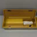 OKYSHDF Recessed Toilet Paper Holder, in Wall Toilet Brush Holder Storage Cabinet, Stainless Steel Tissue Roll Dispenser for Bathroom Remodel, 23.6x6.3x4.9 (Gold)