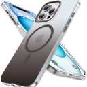 Magnetic Designed for iPhone 13 Pro Case[Compatible with Magsafe][Military Grade Drop Protection] Protective Shockproof Iridescent Translucent Matte Slim Phone Case for iPhone 13 Pro, Gradient Black