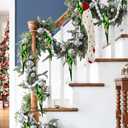 11.8" Green Christmas Icicle Ornament Balls Shatterproof Final Drop Ornaments for Tree Decorations Christmas Teardrop Ornaments 4 Set Glitter Swirl Drop Hanging Ornament for Xmas Holiday Party