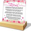 Mom Gifts from Daughter, Mothers Day Gifts for Mom, Mom Birthday Christmas Grateful Valentines Gifts, Mom Acrylic Decor Plaque Sign, Best Mom Ever Gifts, Mom Never Leave My Side