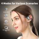 AI Language Translation Earbuds, Real-Time Headphones Translator for 144 Languages Free Lifetime, OWS LCD Touch Screen Real-Time Earphones Fit iOS and Android Ideal for Travel Business Learning