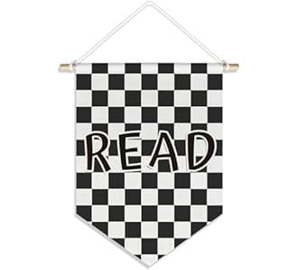 DSHFG Read Wall Art Decor Banner Flag Kids Nursery Toddler Room Decor, Read Sign for Classroom Reading Corner Kid Bedroom Wall Decor, 15x11in