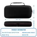 VGBUS Carrying Case for Nintendo Switch 2 2025,Protective Hard Portable Travel Carry Case Shell Pouch with Pockets for Switch 2 Accessories-Black