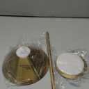 Bojim Gold Cordless Table Lamp, Rechargeable Touch Lamps with 3 Color Dimming, Wireless Battery Operated Lamp for Bedroom/Living Room (14 Inch - Regular)