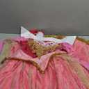 JerrisApparel Girls Pink Princess Costume Halloween Cosplay Party Dress up (7, Pink With Accessories)