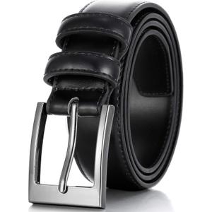 Marinos Premium Belt Men, Genuine Leather Dress Belt for Men, Casual Mens Belt in Gift Box (Black)