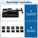 Universal AN Fuel Line Fitting Installation Tool Kit Fits 4AN-16AN Sizes, Compatible with 4AN/6AN/8AN/10AN/12AN Hoses & Socket Nuts, with Automotive Connect/Disconnect Functions