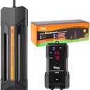 hygger 1200W Aquarium Heater with Controller, Adjustable & Submersible Fish Tank Heater with Digital Display Safety Triple Protection Beeping Alarm for Saltwater and Freshwater 160-280 Gallon
