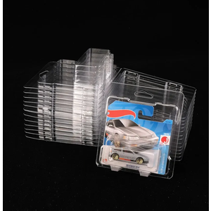 12 Pcs Protector Packs Compatible with Hot Wheels Short or European Cards Model Car Clamshell Cases Plastic Display Protective Case Clear Die Cast Car Blister Pack Covers