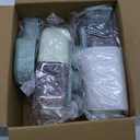 Hanging Automatic Food and Water Dispenser, Gravity Rabbit Feeder Set, Cage Cat and Bunny Food Bowl (Cage Grid Spacing Over 1.2'') (Green)