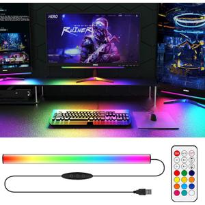 WILLED RGB Under Monitor Light Bar, Gaming Lights for Gaming Setup, RGB Desk Led with Remote Controller, 5V USB Led Light Bar, Keyboard Gaming Light for Desk/PC/Monitor/Computer/Setup/Room Accessories