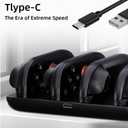 Charging Dock for Nintendo Switch 2 Joy-Con Controllers  4 in 1 Fast Charger Station LED Indicators Intelligent Overcharging Protection