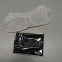 Square Rhinestone Reading Glasses For Women Blue Light Blocking Computer Readers Glasses (Transparent)