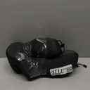 MLVOC Travel Pillow 100% Pure Memory Foam Neck Pillow, Comfortable & Breathable Cover, Machine Washable, (Black)