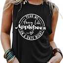 Country Music Tanks Top for Women's Yeah We Fancy Like Applebees Tank Tops Casual Summer Sleeveless T Shirts , Size small