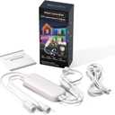 WLED Controller DIY Kit for GOVEE Permanent Outdoor Pro Lights(ModalH705B,H706A,H706B,H706C,H705C),WLED ESP32 Programmer, IP67 Waterproof Dual Output Light Controller, Re-Flashing Supported