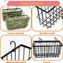 2PCS Rabbit Hay Feeder,Bunny Hay Feeder Rack with Metal Frame for Guinea Pig Chinchilla,Large Heavy-Duty Hay Holder Feeders for Rabbits Guinea Pigs, Small Animal Cage Accessories