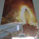 Christian Jesus Wall Art Jesus Leaves the Tomb Canvas Painting Resurrected Savior Leaves the Tomb Posters Prints He Is Risen Pictures for Church Home Bedroom living room Home Wall Decor Framed