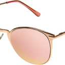 Foster Grant Womens Elsie Sunglasses, Rose Gold, 56mm US