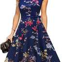 DRESSTELLS Women's Cocktail Dresses, Formal Wedding Guest Church Modest Party Prom Dress 2025, Size: L