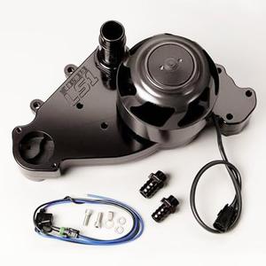 Meziere WP319S Black Billet Electric Water Pump for Small Block Chevy LS1