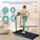 Portable Walking Pad Treadmill with Incline, 0.6-7.6MPH Mini Walking Treadmills for Home Small,3.0HP Electric Under Desk Treadmill for Exercising, Small Treadmills with Handle Bar, 350 LB Capacity