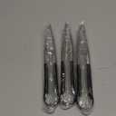 LZMS 3pcs 9 1/2" Black Atmospherei Stainless Steel Grill Tongs,Kitchen Tongs with Non-Slip Grip for Cooking,BBQ,Buffet Dinner