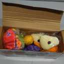 Baby Toys 6-12 Months, My First Fruits & Vegetables Sensory Toys with Rattle Crinkle Sounds Color Sorting Play 15 PCS, Montessori Toys for 1 Year Old, Toddler Stocking Stuffers Baby Boy Girl Gifts