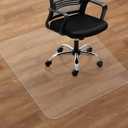 SHAREWIN Office Chair Mat for Hard Floors - 47''47'',Heavy Duty Clear Wood/Tile Floor Protector PVC Transparent
