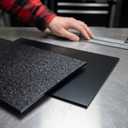 ABS Plastic Sheet 6mm (1/4") Thick 18x24 Inch, Black Rigid ABS Board for Heavy Duty DIY Industrial Vacuum Forming Use