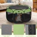 A 4 Pet 50.39-in Dog Playpen, Small Dogs & Puppies, Green+Black
