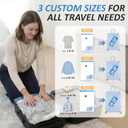 Cozy Essential Travel Vacuum Storage Bags with Rechargeable Cordless USB Pump, Space Saver Bags for Luggage, Suitcase, Carry-On, for Clothes, Blankets, Bedding & Seasonal Storage,10 Combo