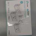 Kasa Smart Plug Mini 15A, Smart Home Wi-Fi Outlet Works with Alexa, Google Home & IFTTT, No Hub Required, UL Certified, 2.4G WiFi Only, 4-Pack(EP10P4) , White