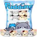 Civaner Cat Plush Pillow Gift Throw Pillow Removable with 8 Little Cat Dolls Removable Stuffed Toys Cotton Cute Kitten Stuffed for Girls(Kitten)