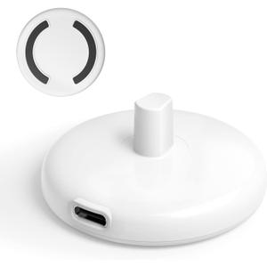 Induction Type C Charger Compatible with Oral-B Braun Electric Toothbrushes IO3/4/5/6, Pro 1/3/600/3000, D100, Portable Travel Charger Replacement for 3757, White