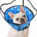 SCENEREAL Dog Cone for Dogs After Surgery, Adjustable Dog Cone Collar Alternative to Stop Licking for Wound Care, Spay, Neuter, Soft Recovery Cone for Medium Large Size Dog, E-Collar Neck Collar (M (Neck: 12"-15.8"))
