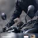 Lamicall Motorcycle Bike Phone Mount - [No Block Camera] [1s Lock] Bike Cell Phone Holder Clamp, Bicycle Scooter Handlebar Clip, Gifts for iPhone 17 16 15 14 Pro Max, Galaxy S25 Ultra, 4.7-7" Phones