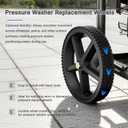 Pressure Washer Wheel Replacement 12" x 1.75", Compatible with Ryobi, Homelite & BlackMax Pressure Washer Carts, Replaces 308451053, 1/2" Bore Axle Hub, Heavy-Duty Cart Wheels (2 Pack)