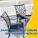 AAAAAcessories Outdoor Seat Cushions for Chairs, Waterproof, Fade-Resistant, 18" x 18" x 2", Patio Furniture Replacement Cushions, Set of 2, Navy Blue