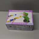 Dinosaur Shooting Toys for Kids 3-5 Years, Movable Target Shooting Games with 2 Air Pump Launcher, Interactive Competition Game Gift for Boys and Girls Ages 3 4 5 6 7 8 Years Old (2 Popper Guns)