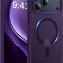 Magnetic for iPhone 17 Pro Case, [Anti-Slip] [Military-Grade Drop Protection] [Camera Protection] Skin-Friendly Slim Matte Shockproof Protective for iPhone 17 Pro Phone Case, Purple