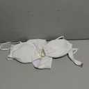 SOLY HUX Women's Bikini Set U Wired Ruched High Cut Spaghetti Strap Swimsuit Two Piece Bathing Suit (White, Large)