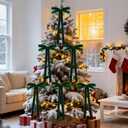 12pcs Velvet Ribbon Bows 7.9 x 17.7In Large Christmas Bow Decoration for Tree Door Wreath Garland Staircase (green)