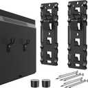 FORGING MOUNT No Stud TV Wall Mount,Drywall Wall Mount for 26-100" TVs/Monitors,Holds Up to 176LBS, Height Adjustable,1.17'' Low Profile Studless TV Mount,No Drilling No Finder Required,Easy Install