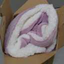 Bedsure GentleSoft Sherpa Fleece Throw Blanket for Couch, Non-Heated, Thick and Warm Throw for Girls and Women, Soft Fuzzy Plush Kids Blanket for Winter, Lilac, 50x60 Inches