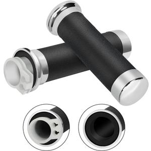 Grip Throttle Tube Replace for Honda OEM:53145-MM8-000, 25mm Right Grip Dual Throttle Tube & Left Handlebar Grip Suitable for Honda VT XVS Shadow 400/750/1100 Magna Sabre