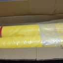Pangda 2 Pcs Flat Top Bollard Covers Yellow and Red Bollard Post Sleeve for Home Parking Fence Pole Pipe (6" X 52")